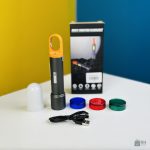 GearUP K57 waterproof IP65 flashlight for camping and hiking.