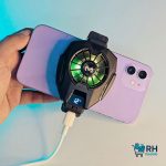 Memo DL05 phone cooler with fast Type-C charging.